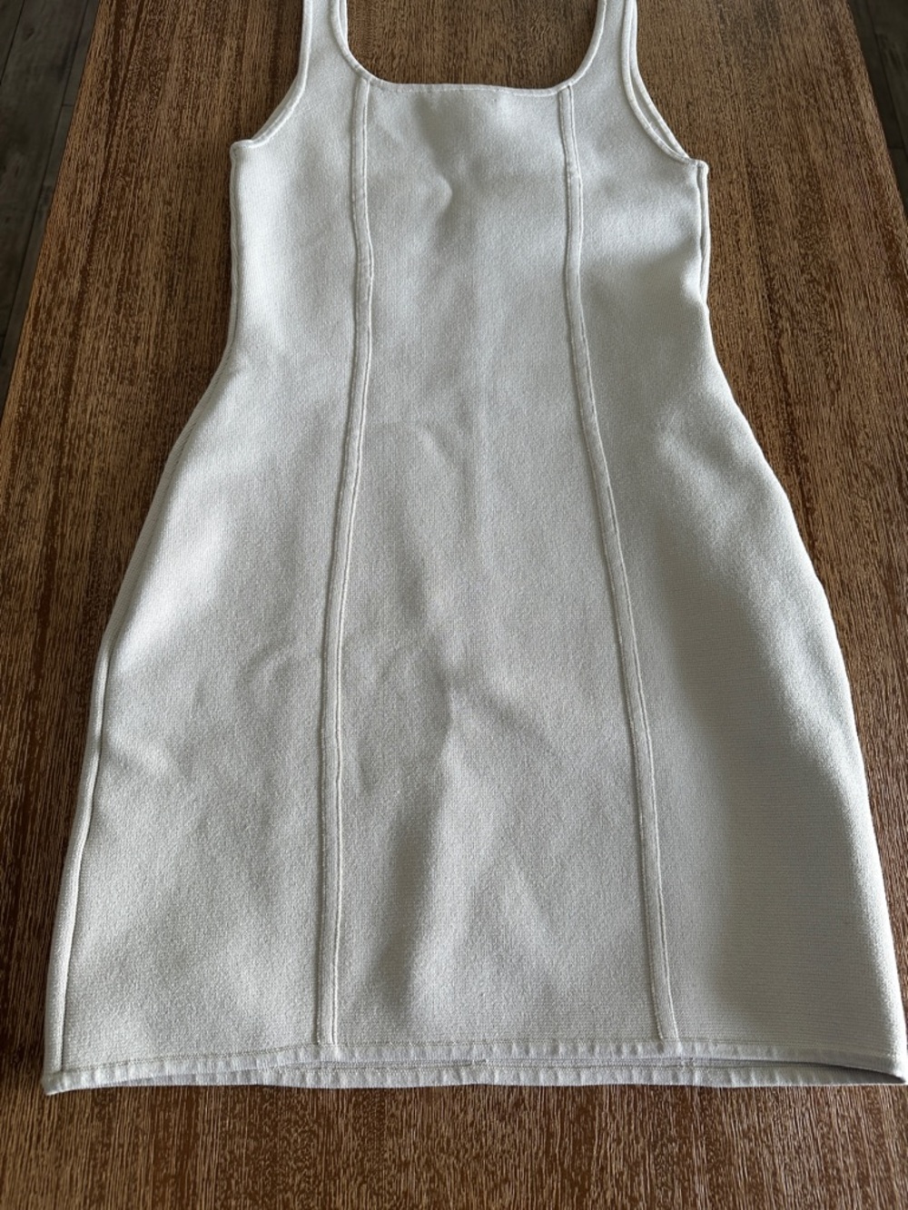EUC Babaton cream tank bodycon dress size small - Picture 8 of 8